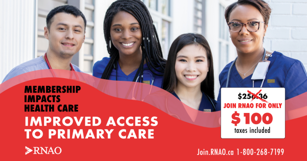 RNAO $100 membership deal