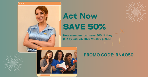 RNAO 50% off membership